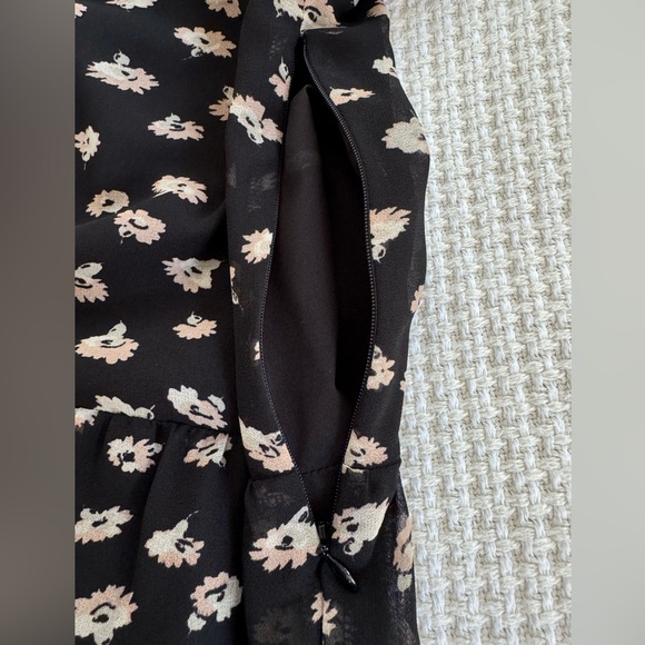 Madewell Mistlight Mockneck Dress in Seattle Floral Black Size S - Picture 12 of 16